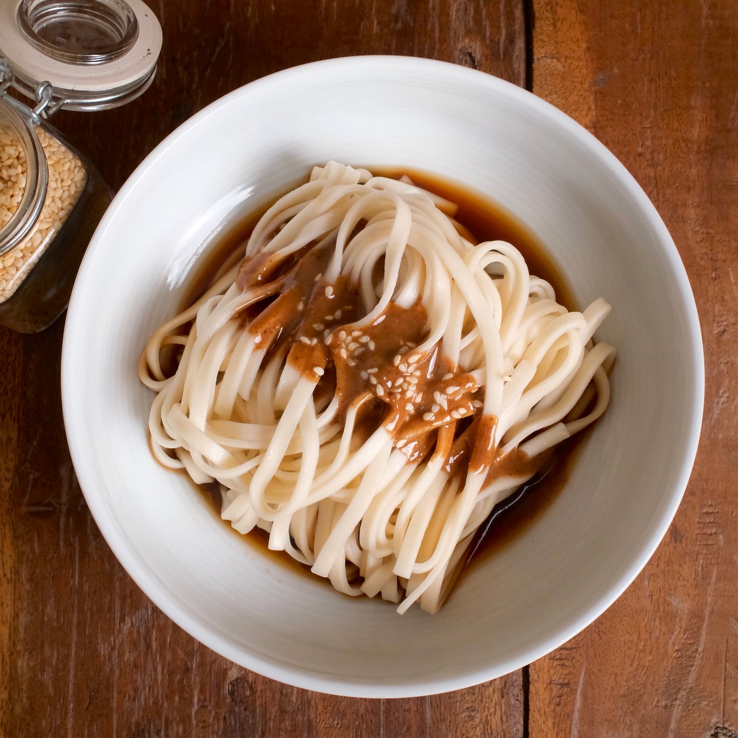 Silky Sesame Oat Noodles