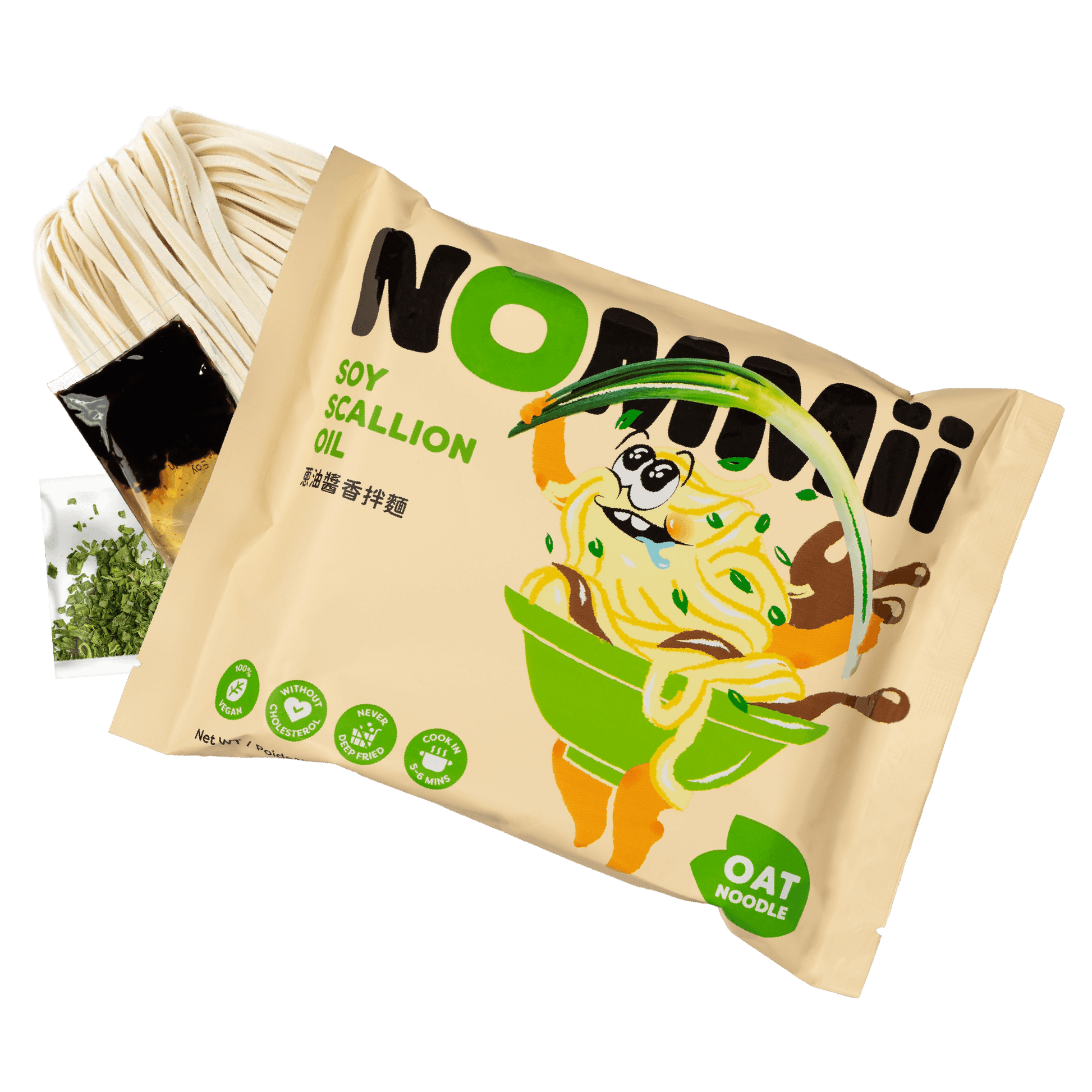 [Preorder] Soy Scallion Oil Oat Noodles (8-Pack) - NOMMii