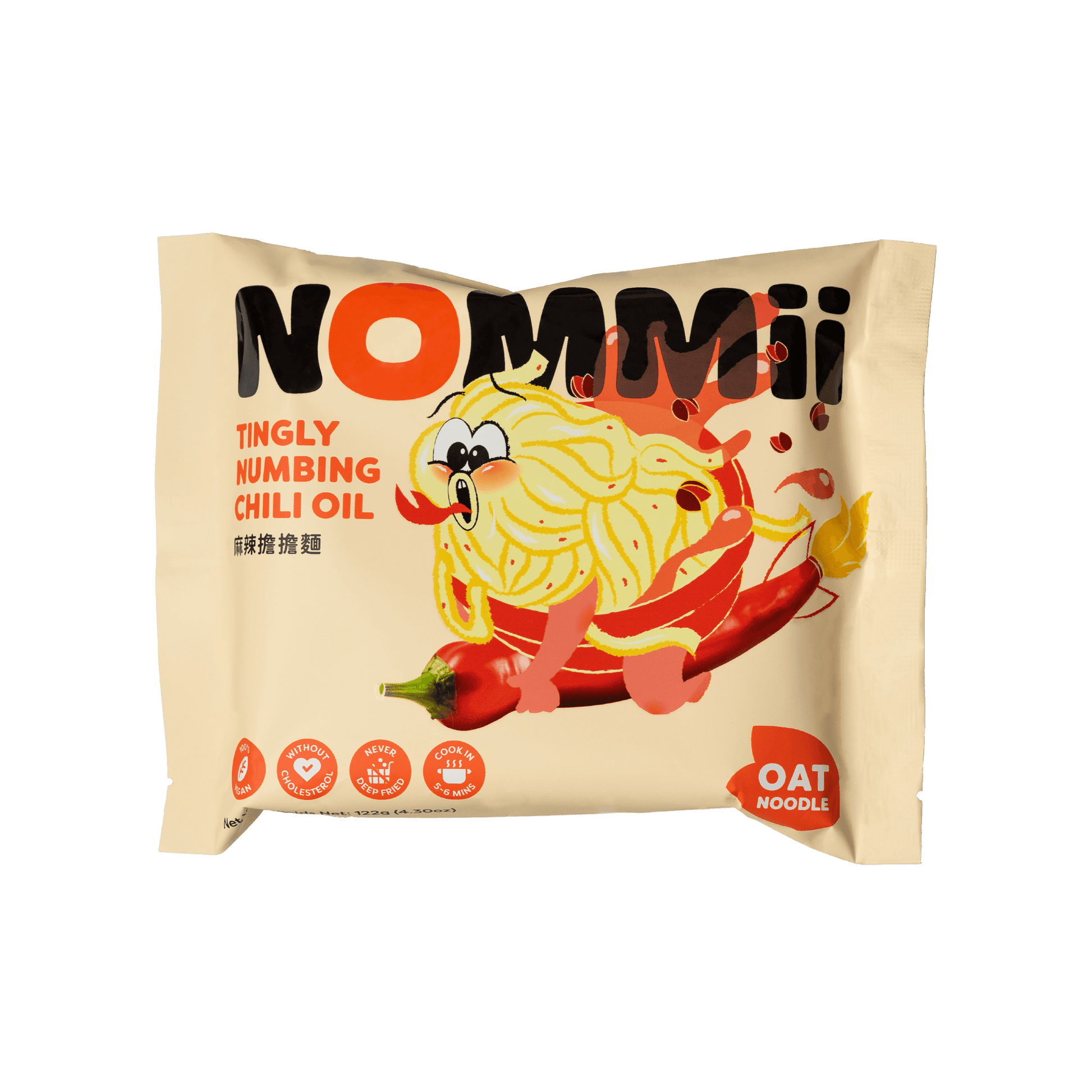 Tingly Numbing Chili Oil Oat Noodles (8-Pack) - NOMMii