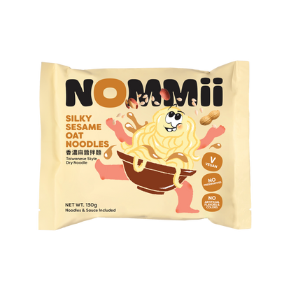 Silky Sesame Oat Noodles