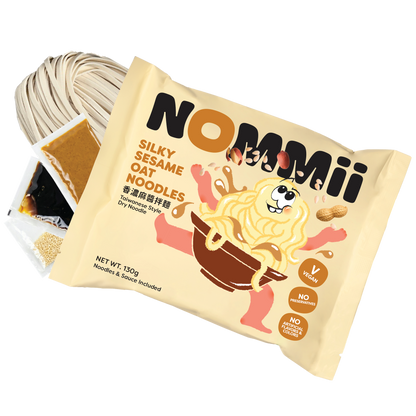 Silky Sesame Oat Noodles